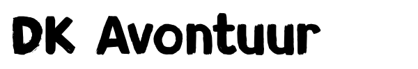 DK Avontuur font preview